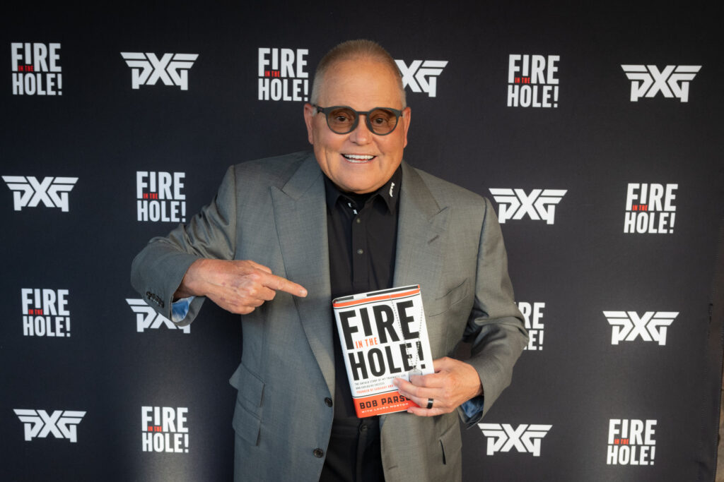 Bob Parsons with his new book, Fire In The Hole!