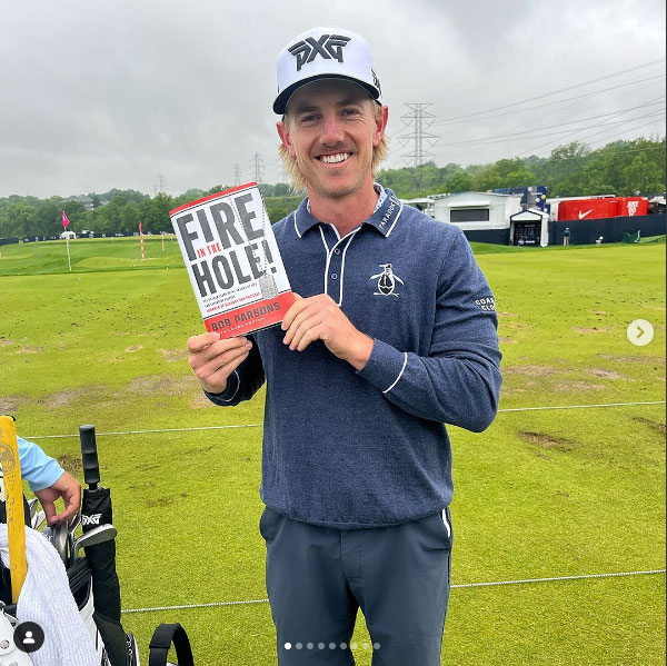 Fire In The Hole reader on the course
